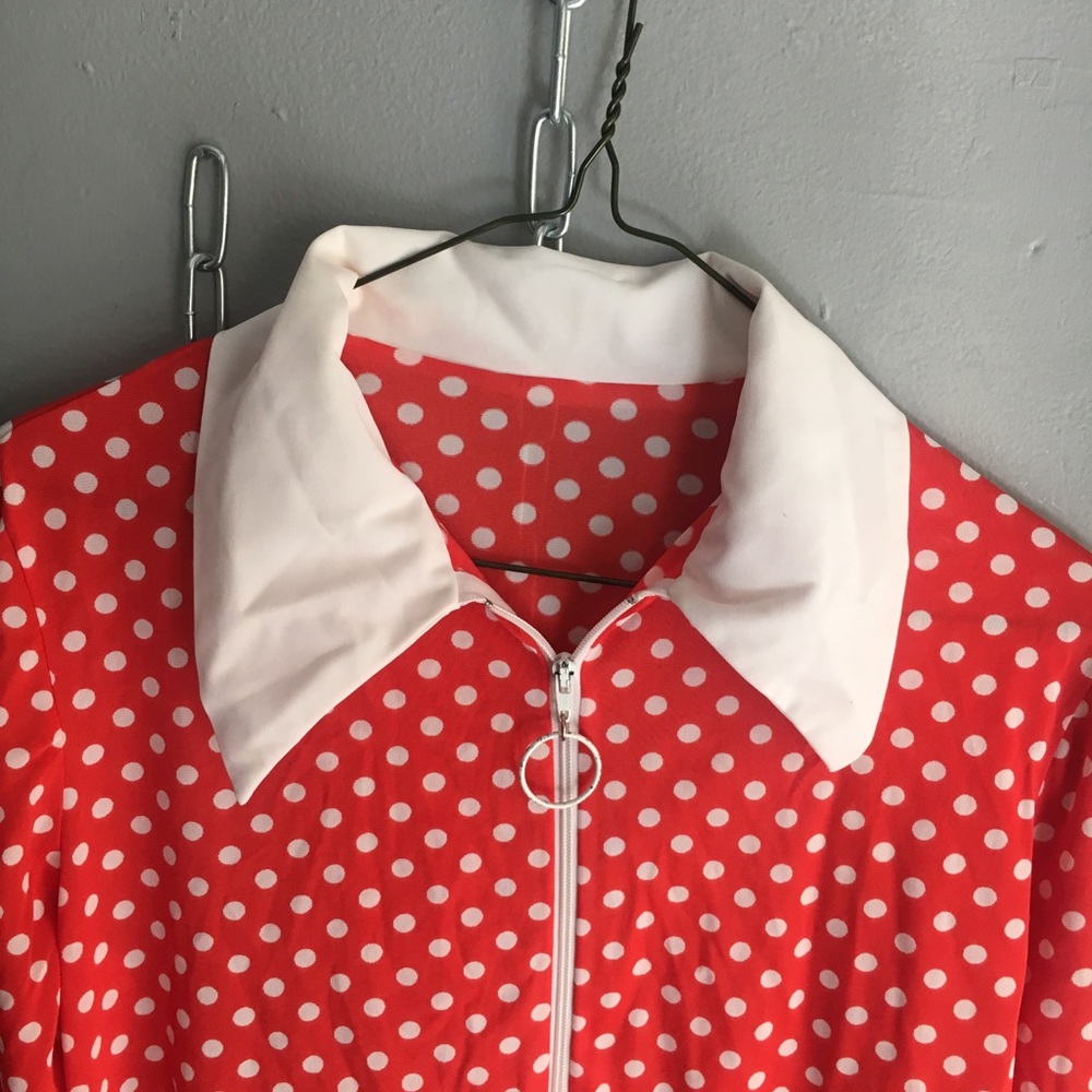Vintage 70s zip up dress